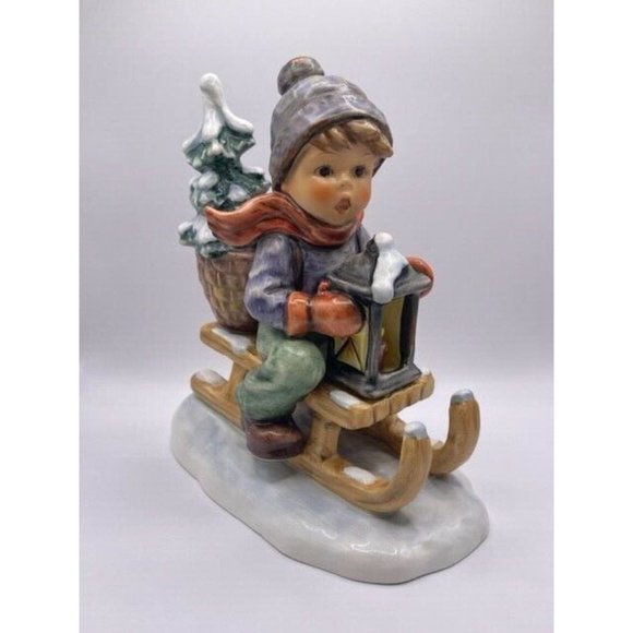 Goebel Hummel Figurine Ride into Christmas 396/I TMK 7 signed MIB - Picture 1 of 4